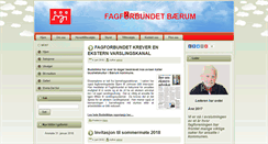 Desktop Screenshot of fagforbundetbaerum.no